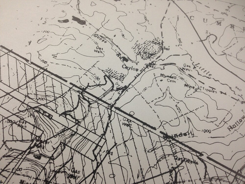1988 Robena Coal Mine General Plan Map Reproduction Greene County Pa