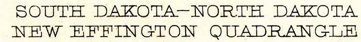 1917 Topo Map of New Effington South Dakota