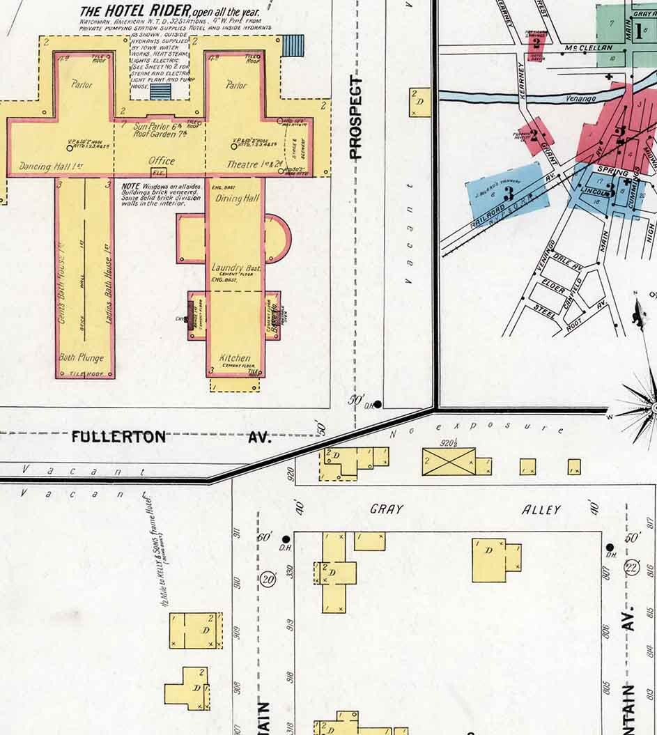 1899 Sanborn Map of Cambridge Springs Crawford County Pennsylvania