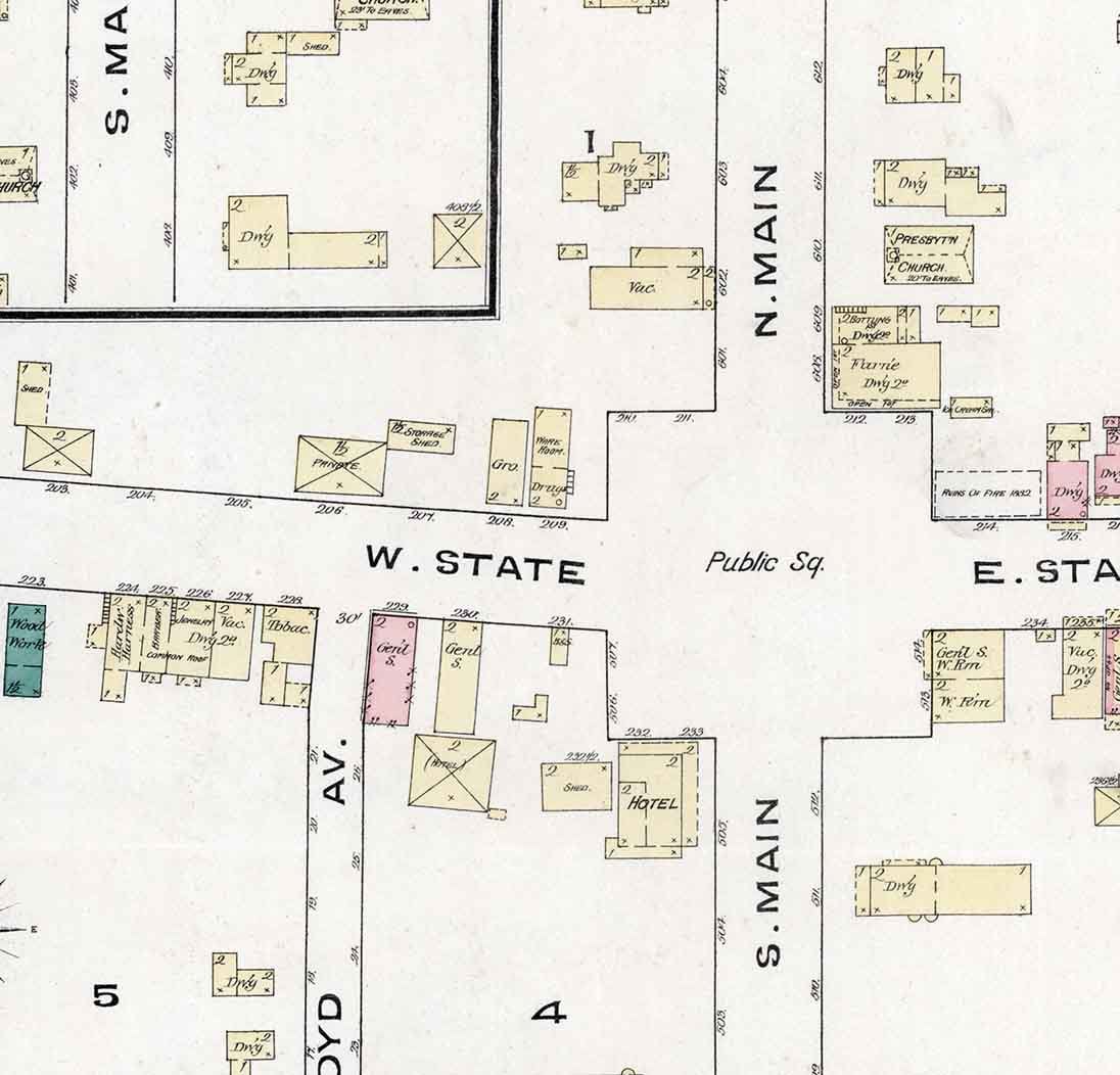 1885 Town Map of Covington Tioga County Pennsylvania