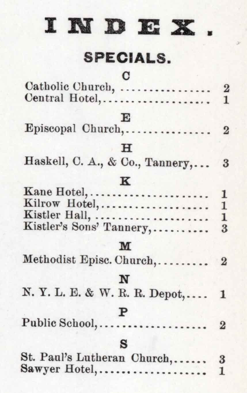 1892 Town Map of Great Bend Susquehanna County Pennsylvania