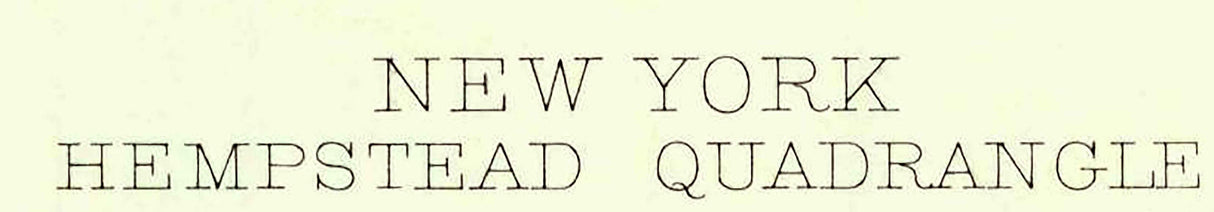 1897 Topo Map of Hempstead New York Freeport