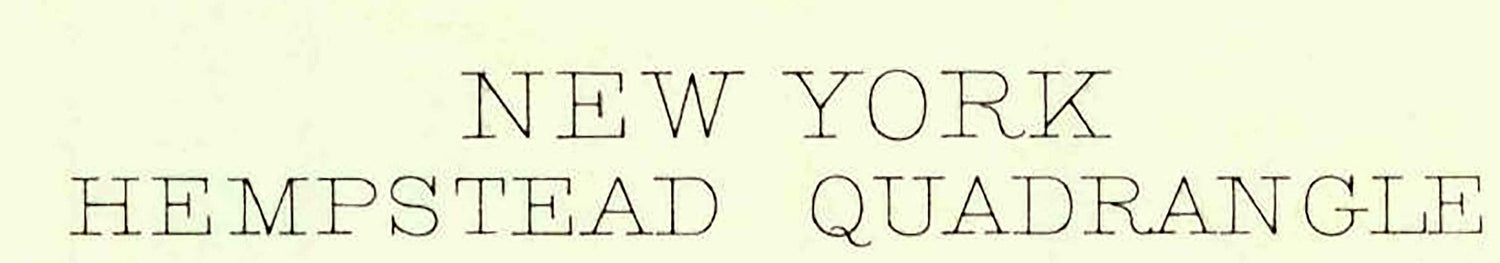 1897 Topo Map of Hempstead New York Freeport