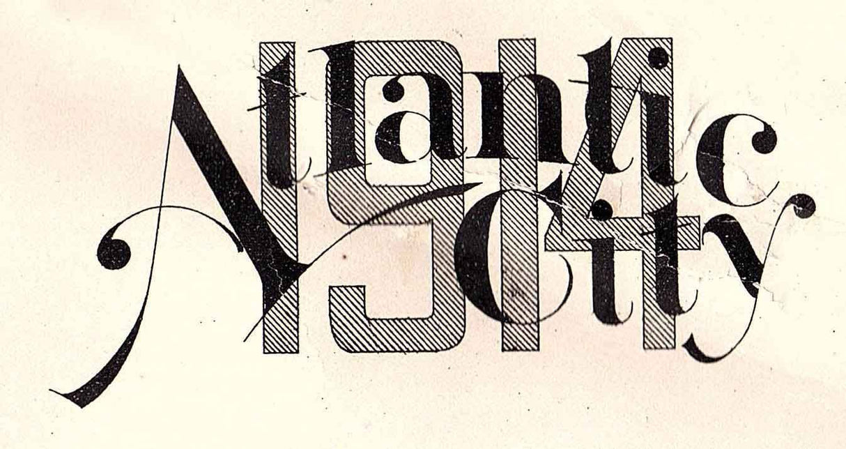 1914 Map of Atlantic City New Jersey