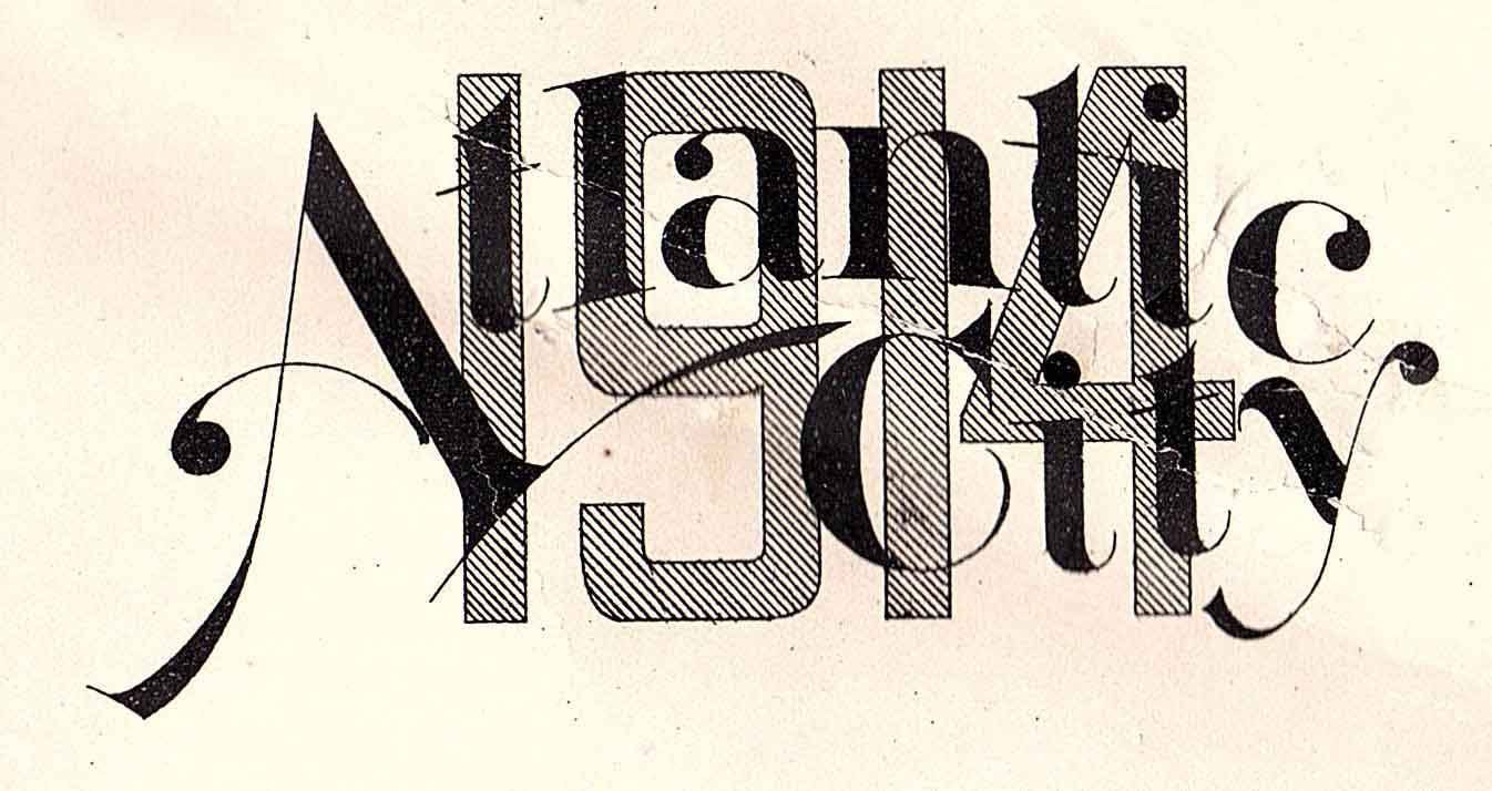 1914 Map of Atlantic City New Jersey