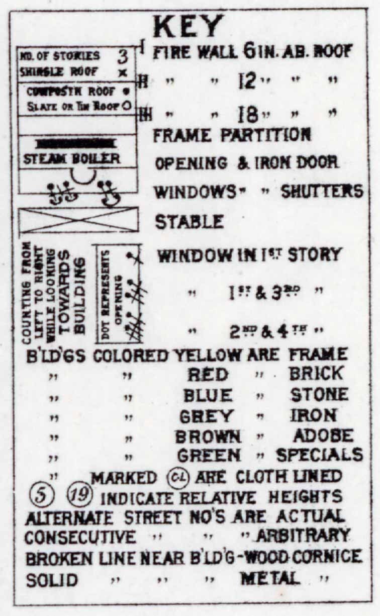 1891 Town Map of Kittanning Armstrong County Pennsylvania
