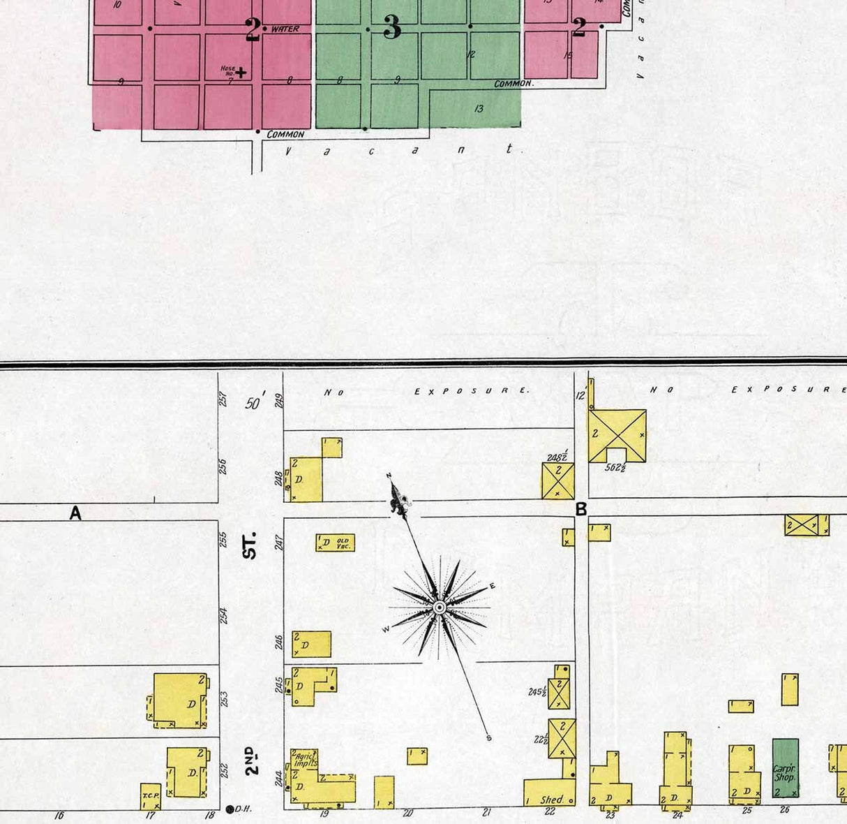 1904 Town Map of McConnellsburgh Fulton County Pennsylvania