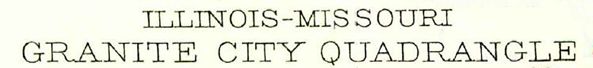 1940 Topo Map of Granite City Illinois Mississippi River