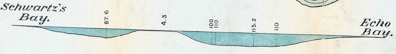 1898 Map of Elkhart Lake Sheboygan County Wisconsin