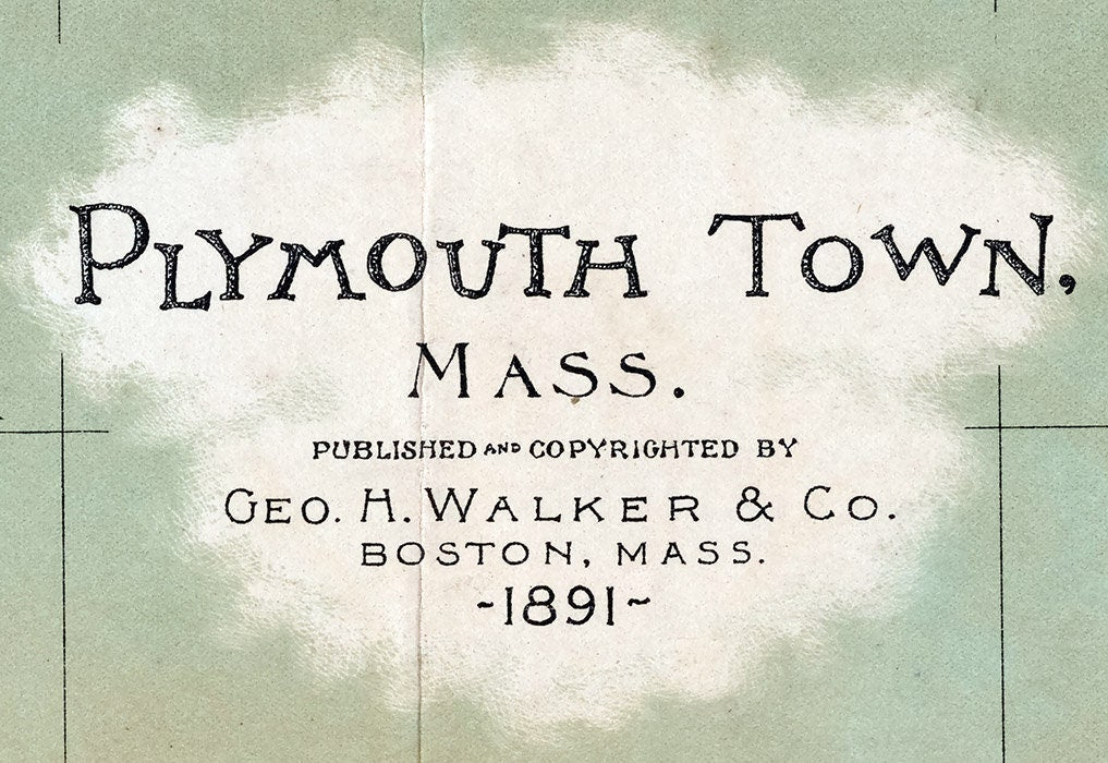 1891 Map of Plymouth Massachusetts