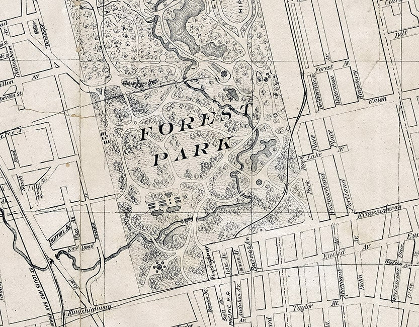 1896 Map of Saint Louis Missouri