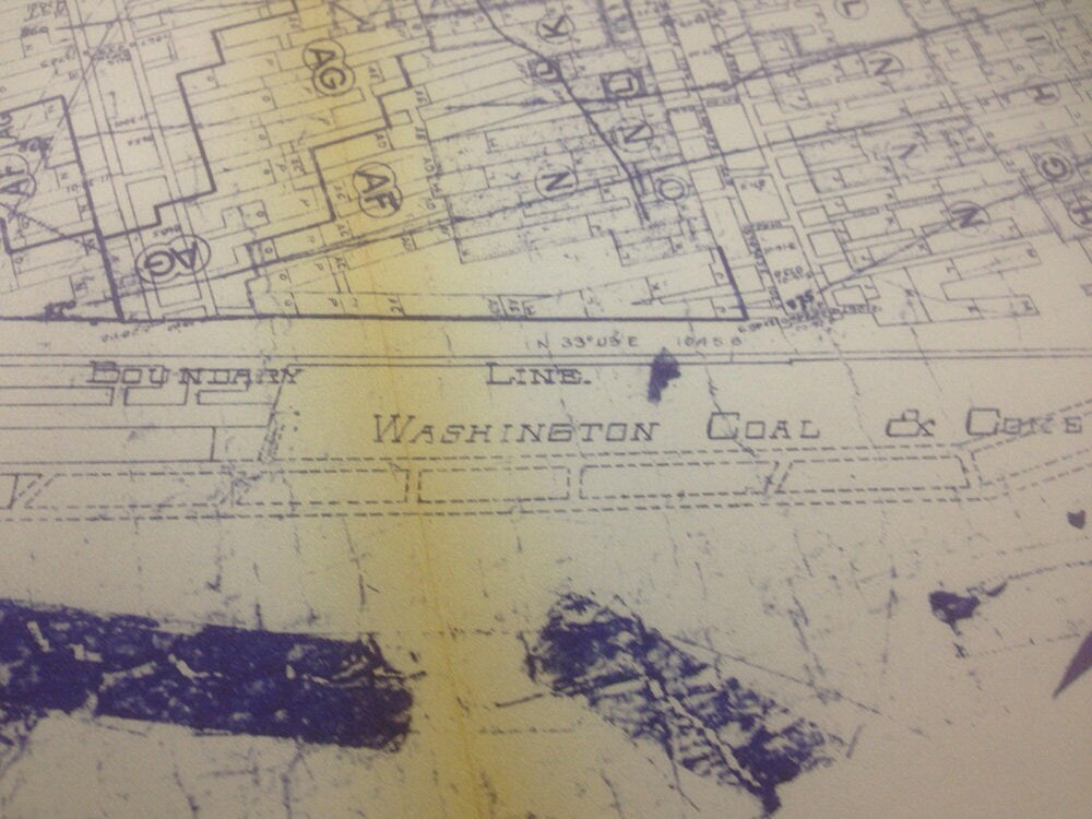 1903 Map of Whitsett Mine Pittsburg Coal Co Fayette County Pa