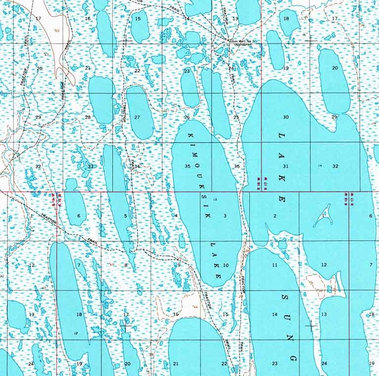 1955 Topo Map of Barrrow Alaska AK