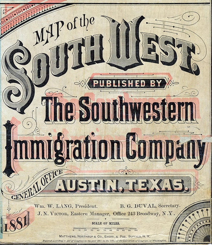 1881 Map of The South West