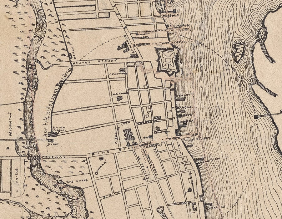 1888 Map of Saint Augustine Florida