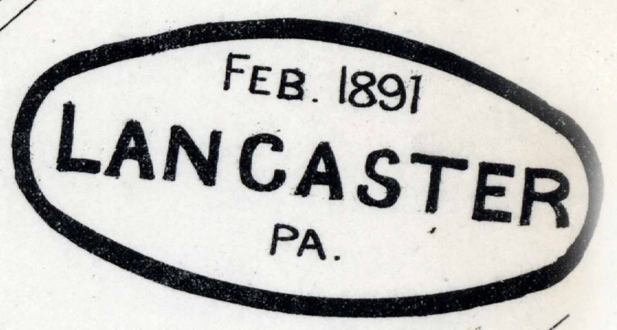 1891 Town Map of Lancaster County Pennsylvania