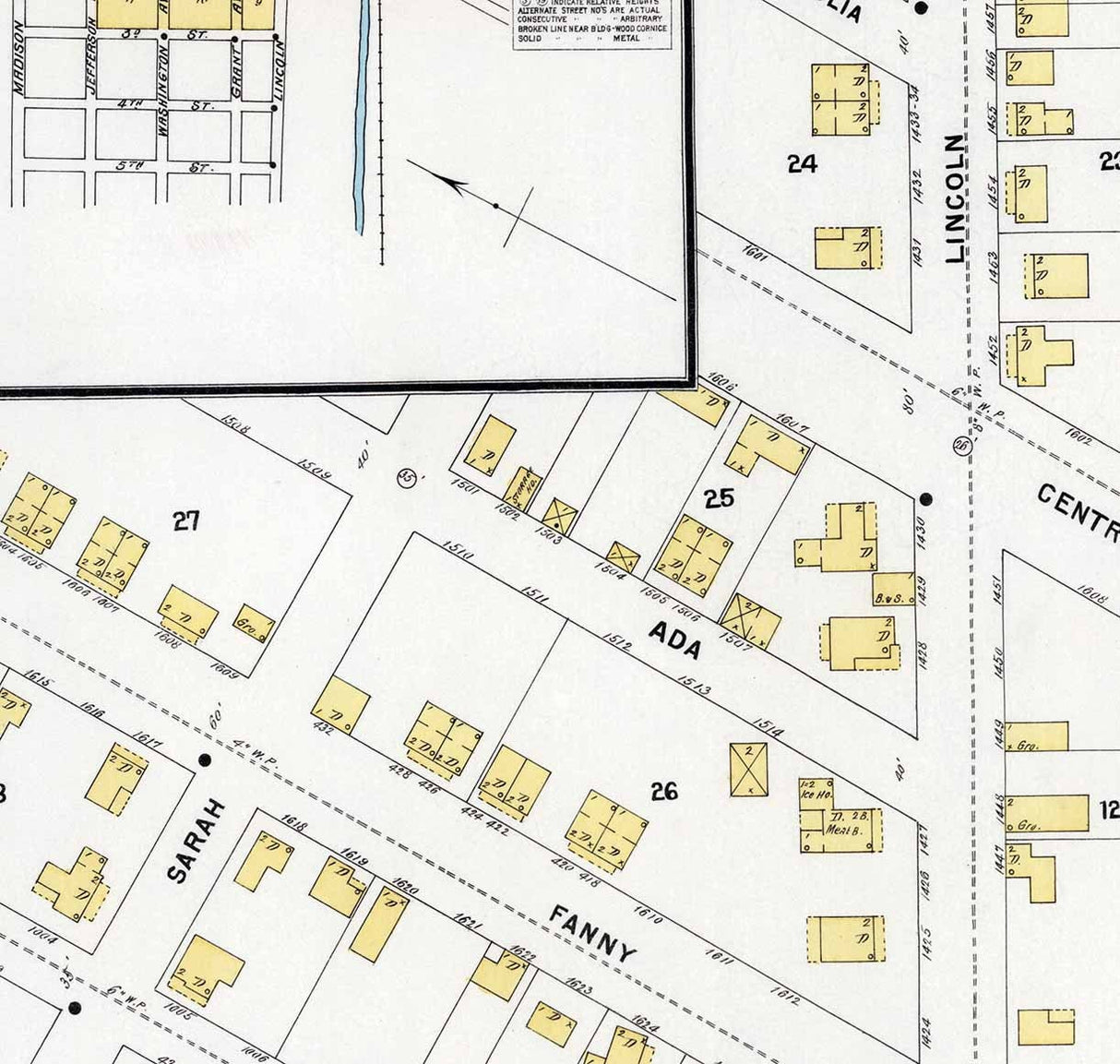 1897 Town Map of McDonald Washington County Pennsylvania