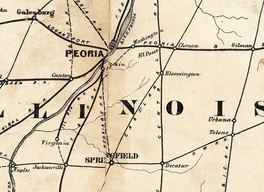 1861 Map of the Great North West