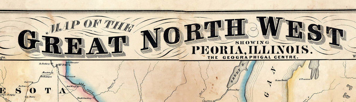 1861 Map of the Great North West