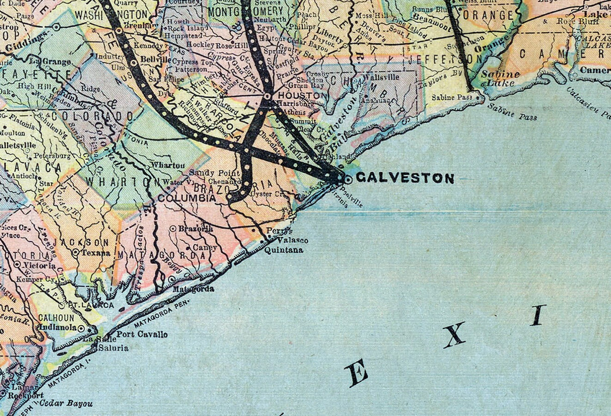 1881 Map of The South West