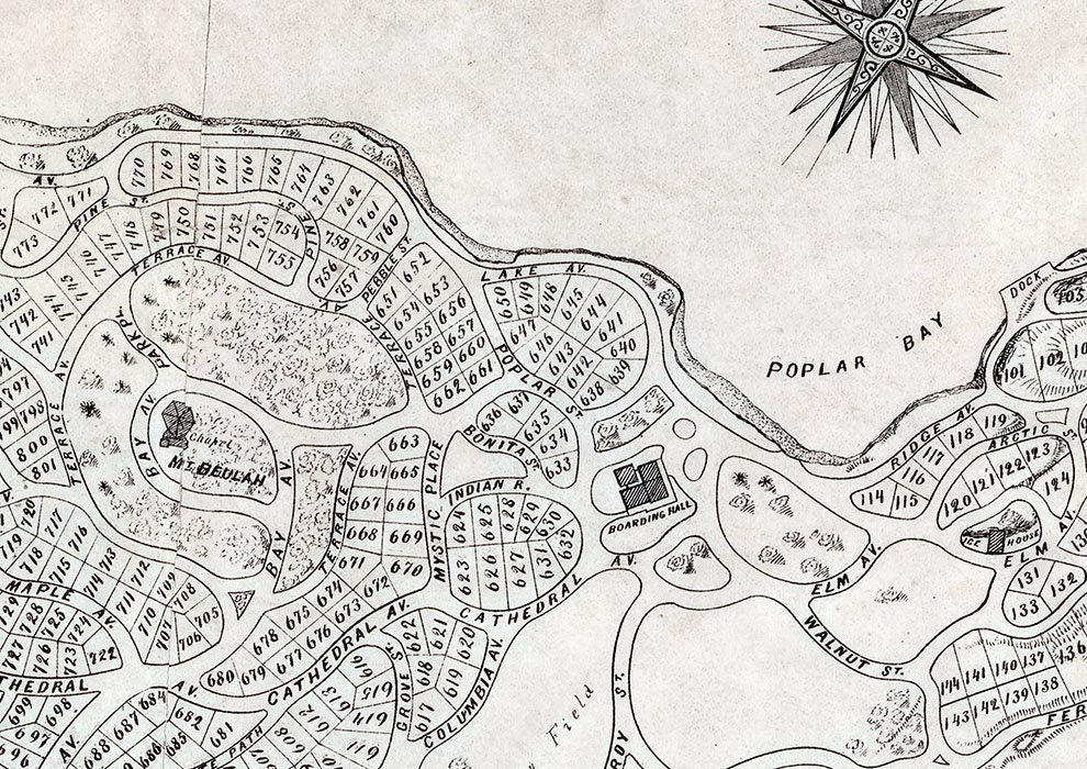 1880 Map of Westminster Park Thousand Island St Lawrence River