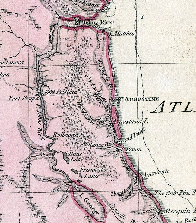 1763 Map of Florida