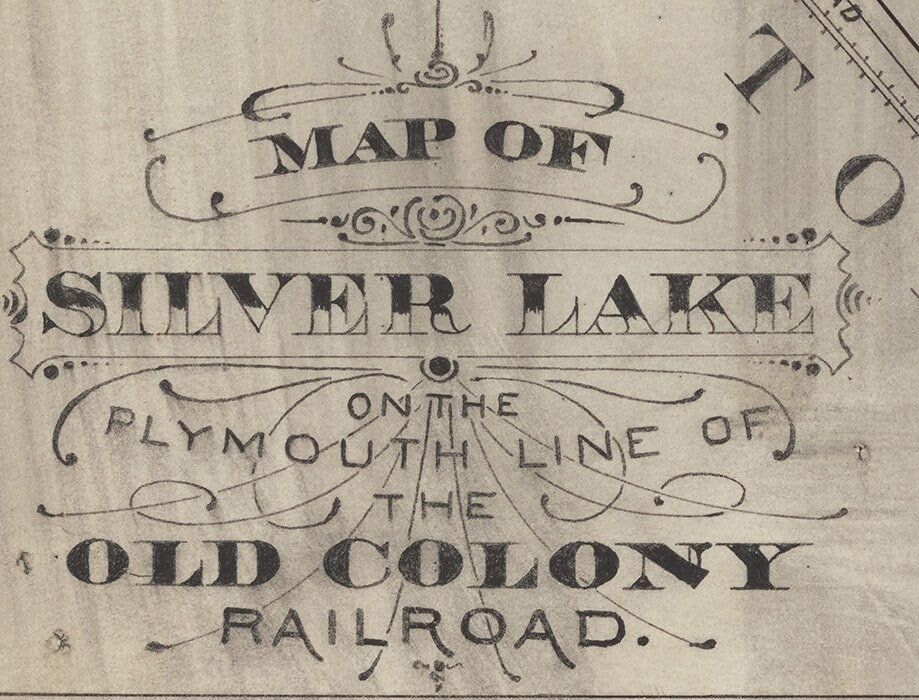 1870 Map of Silver Lake Massachusetts