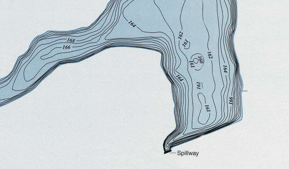 1996 Map of Bonnie Doone Lake Cumberland County North Carolina