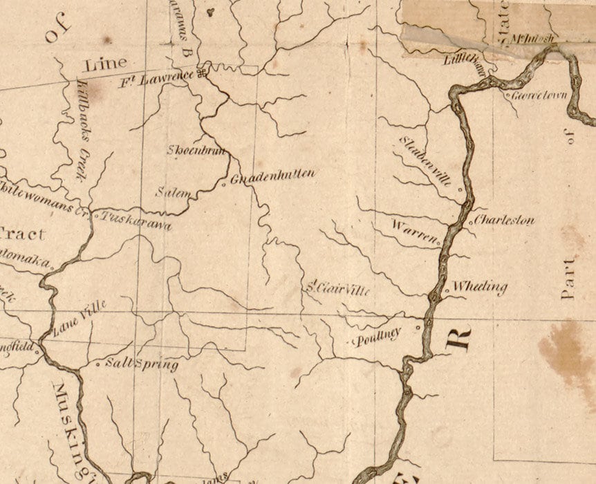 1804 Map of the State of Ohio