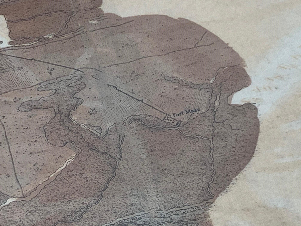 1779 Map of Saint Augustine Florida Framed
