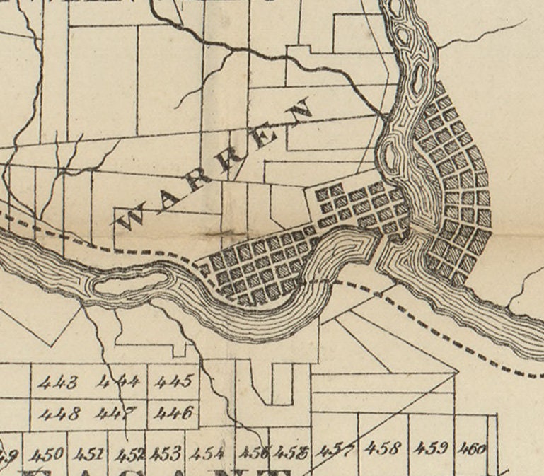 1865 Map of the Oil Region of Pennsylvania Venango Warren Crawford County