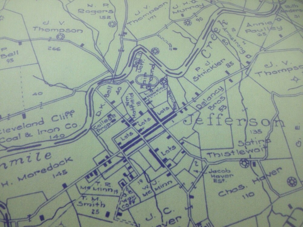 1911 Farm & Gas Well Map Waynesburg Quad Greene County Pa