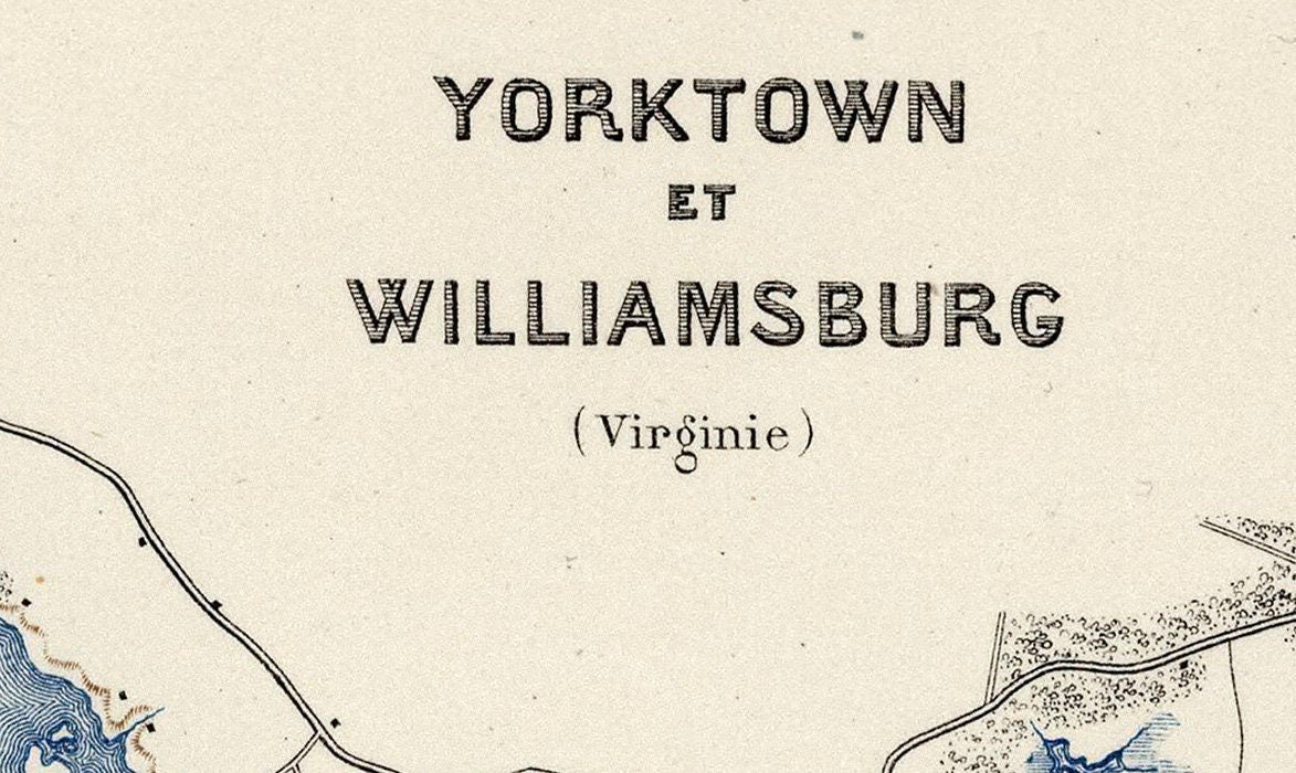 1875 Map of Williamsburg Virginia