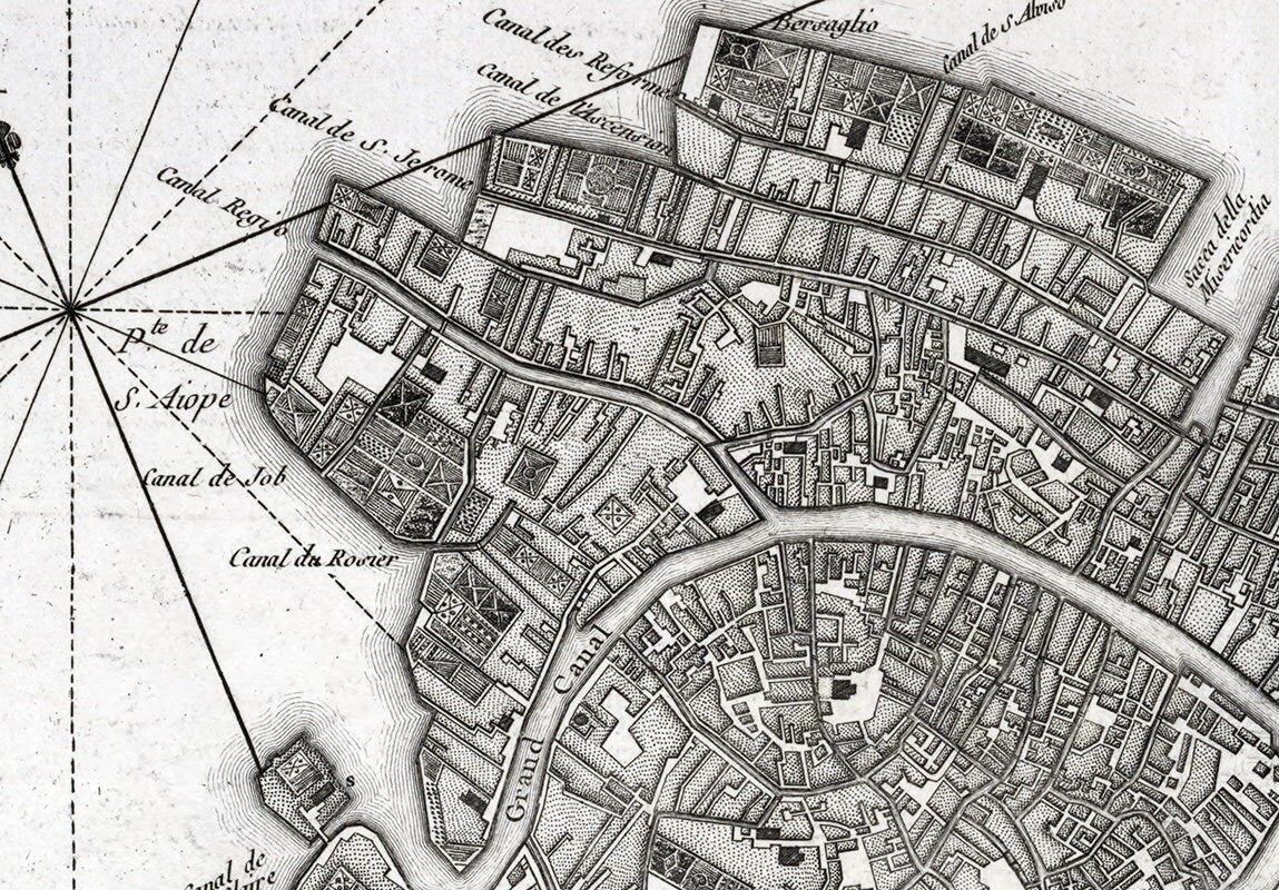 1764 Map of Venice Italy