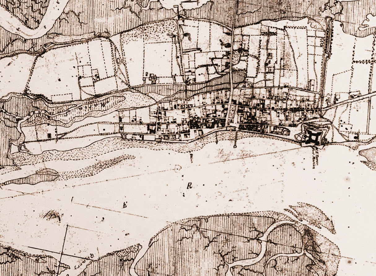 1860 Map of Saint Augustine Florida