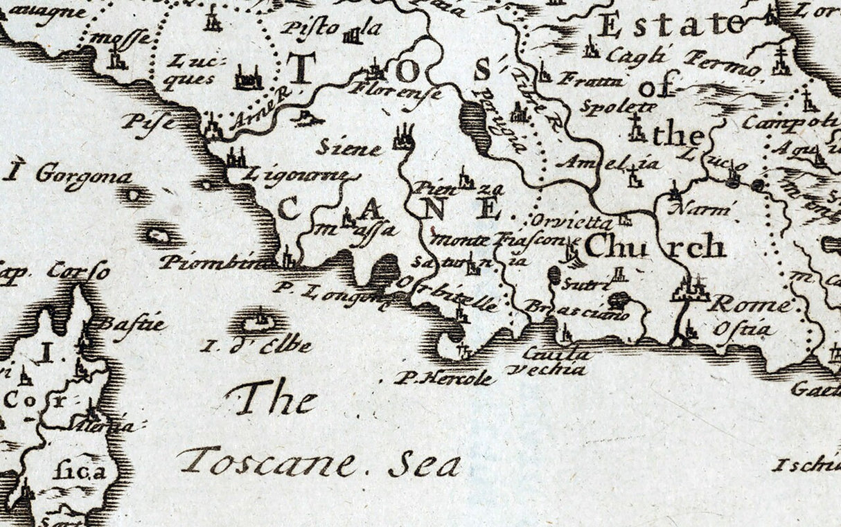 1681 Map of Italy