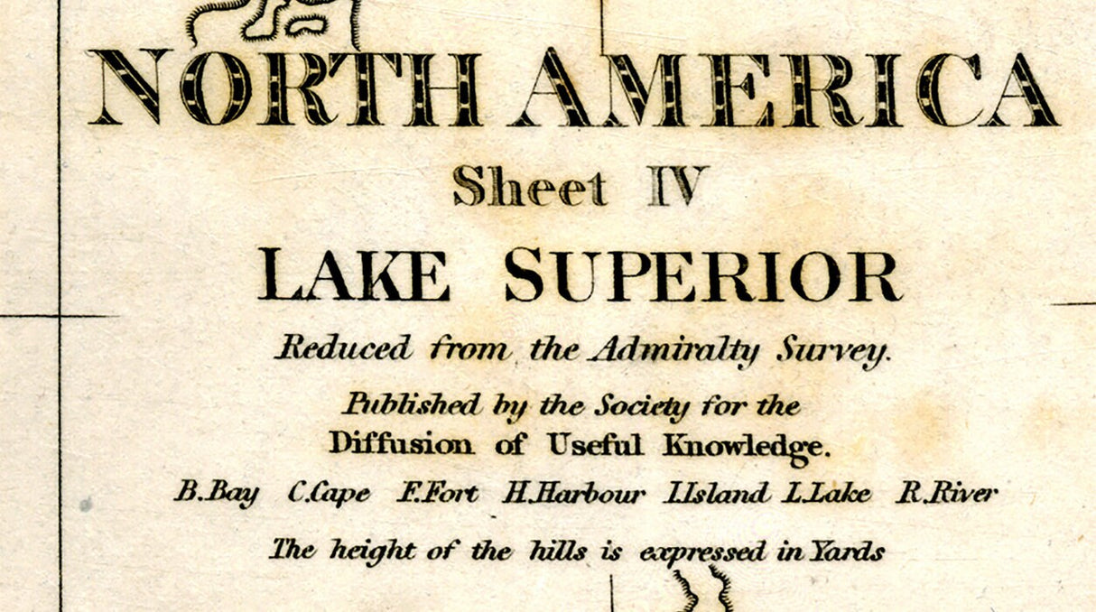 1832 Map of Lake Superior