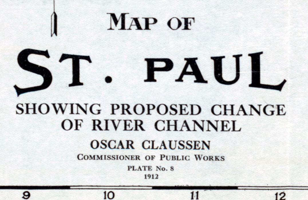 1912 Map of Saint Paul Minnesota