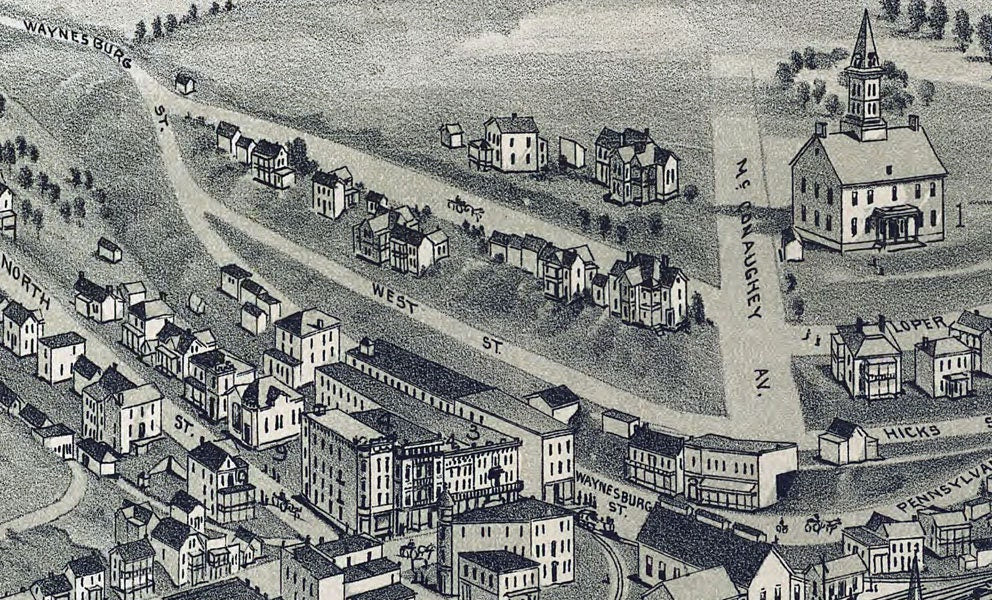 1899 Cameron West Virginia Panoramic Map