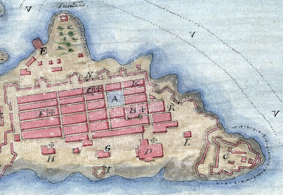 1770 Map of San Juan Puerto Rico