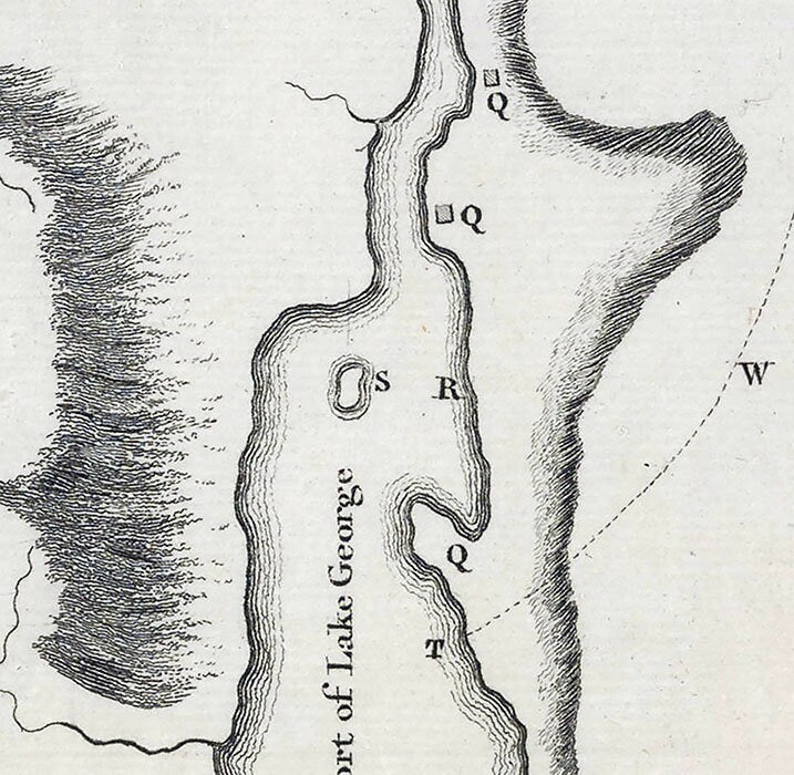 18th Century Map of Lake George