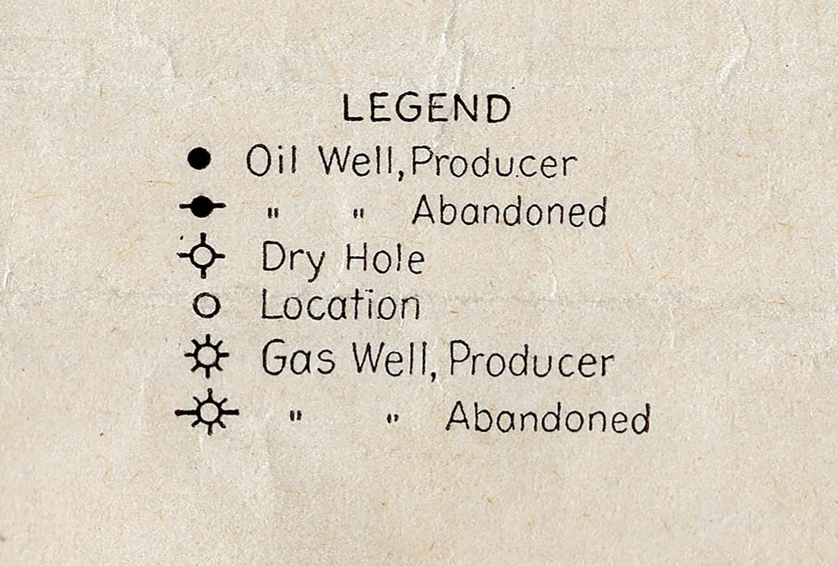 1916 Oil & Gas Well Map of Lawrence Scioto and Gallia County Ohio