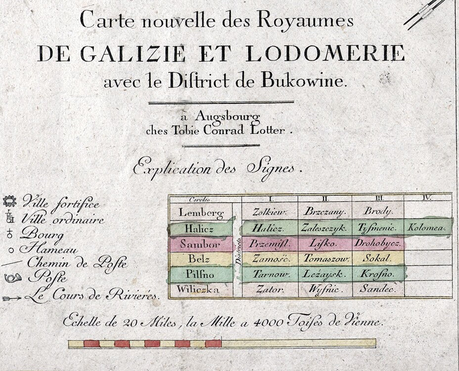 1701 Map of Galicia