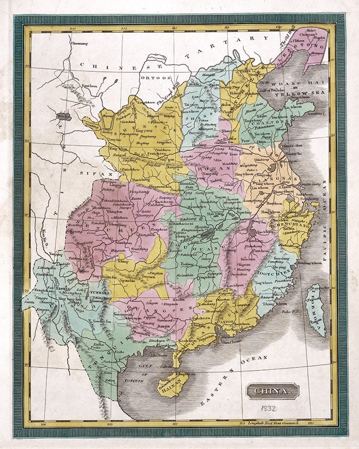 1832 Map of China