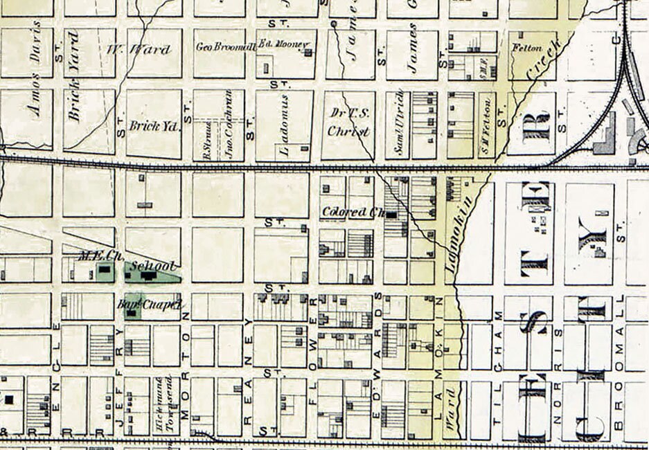 1876 Map of South Chester Delaware County Pennsylvania