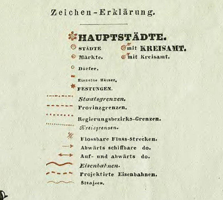 1864 Topo Map of Galicia Austro Hungarian Empire Galizien