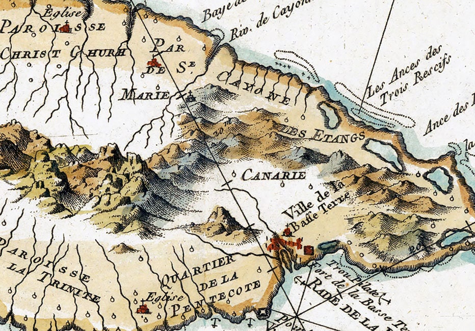1754 Map of St Christopher