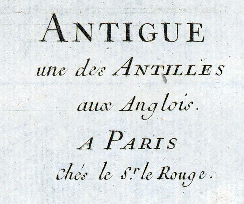 1756 Map of Antiqua