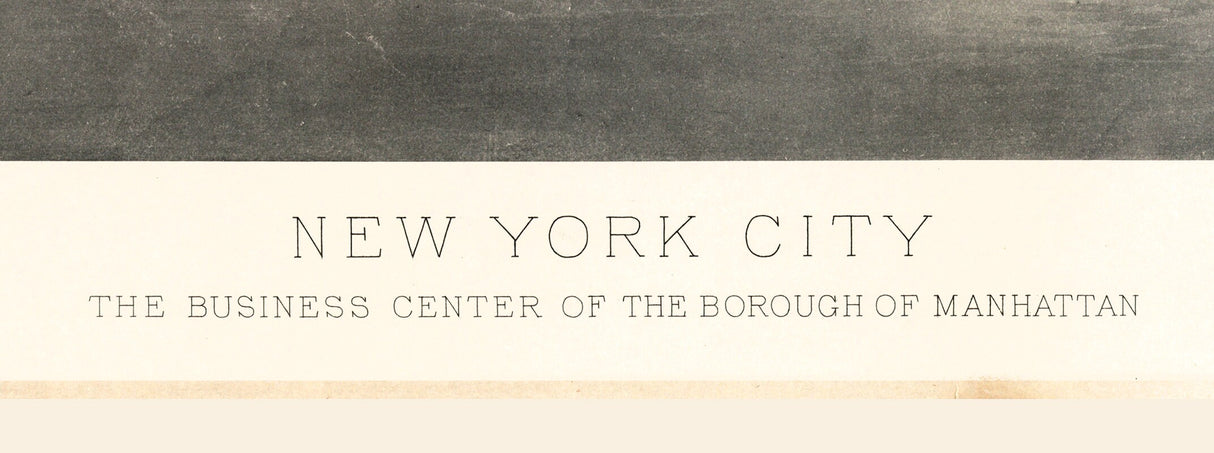1903 Panoramic Map of New York City
