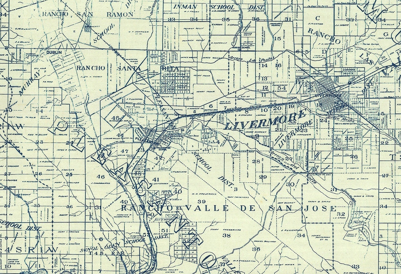 1910 Map of Alameda County California
